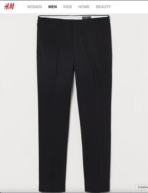 NEW H&M Slim Fit Coupe Work Suit Pants – Men's 32 R